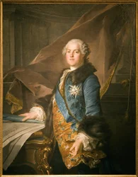 Porträt von Abel Francois Poisson, Marquis de Marigny (1727-1781), Superintendent der königlichen Gebäude