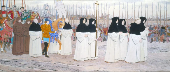 Die Maid in Rüstung zu Pferd, aus der Jeanne d