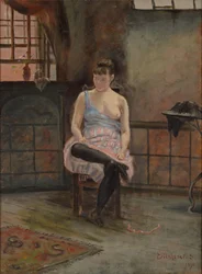 Sitzende Figur