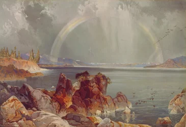 Yellowstone-See, ca. 1875