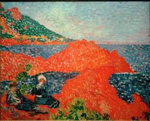 Die roten Felsen in Agay