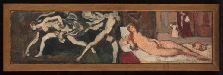 Studien nach Tizians Die Venus von Urbino und Guido Renis Das Rennen von Atalanta, entstanden während der Ausstellung "Italienische Kunst" im Petit Palais