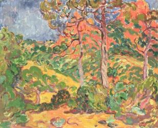 Sonne durch die Bäume, ca. 1908-09