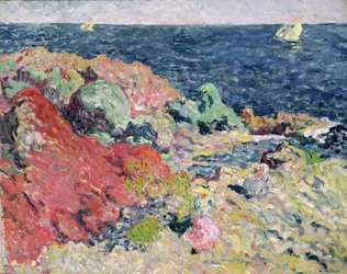 Die roten Felsen von Antheor