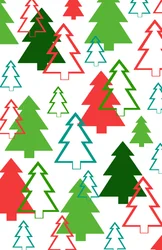 Überlagerte Weihnachtsbäume