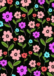 Retro-Blumenmuster