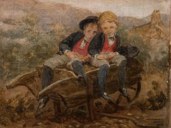 Skizze der Ehrenwerten Dudley und Archie Hamilton Gordon, 1890