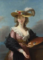 Selbstporträt mit Strohhut, 1782
