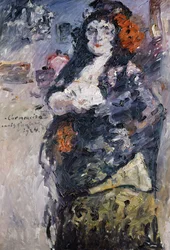 Carmencita Porträt von Charlotte Berend-Corinth im spanischen Kleid