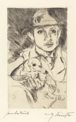 Junge mit Hund