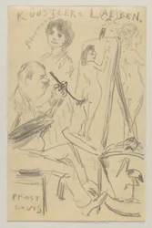 Lovis Corinth an Carl Strathmann: Postkarte, Poststempel 25. Juni 1904