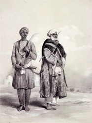 Ein Zemindar und ein Puthan, 1844