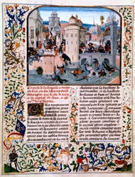 Massaker an den Bauernrebellen in Meaux, 1358, ca. 1475