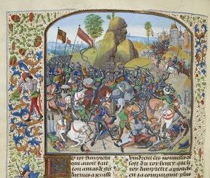 Die Schlacht von Montiel im Jahr 1369, ca. 1470-1475