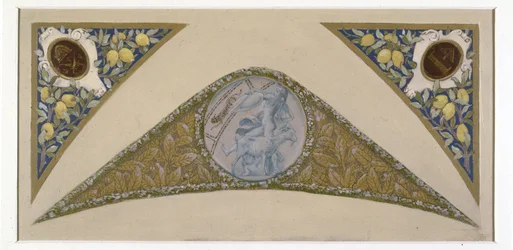 Skizze für die Festtreppe im Pariser Rathaus: Steinbock, zwischen 1888 und 1898