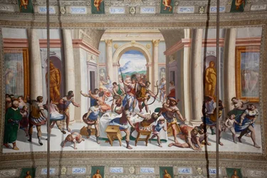 Die Geschichte von Odysseus (die Rückkehr), Decke des Salone Cambiaso