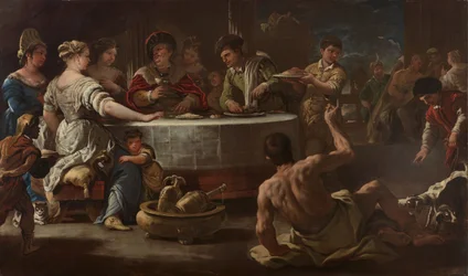 Der reiche Mann und der arme Lazarus, 1680.