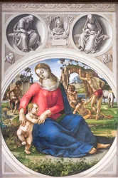 Madonna und Kind mit Ignudi