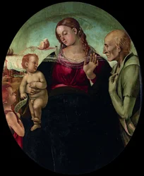 Die Madonna und das Kind mit dem heiligen Johannes und dem heiligen Hieronymus, 1491