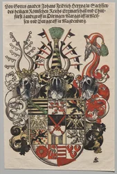 Wappen von Johann Friedrich, Kurfürst von Sachsen, genannt der Großmütige