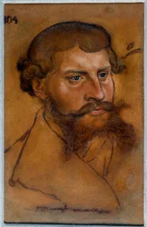 Porträt von Herzog Ernst IV. von Sachsen, Prinz der Reformation Zeichnung von Lucas Cranach dem Älteren