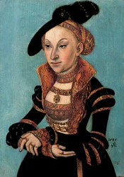 Porträt von Sibylle von Cleve, Kurfürstin von Sachsen, 1535