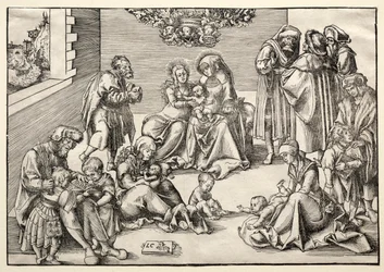 Die Heilige Familie und Verwandte
