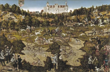 Jagd zu Ehren von Kaiser Karl V. auf Schloss Torgau