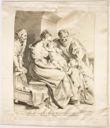 Die Heilige Familie mit Johannes und Elisabeth