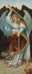 Der Erzengel Michael mit der Waage der Gerechtigkeit