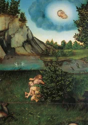 Detail des Paradieses, um 1530