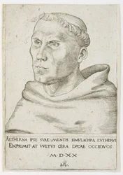 Martin Luther, Büste in Dreiviertelansicht