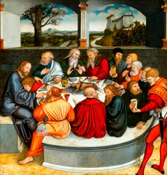 Das letzte Abendmahl (mit Luther unter den Aposteln)