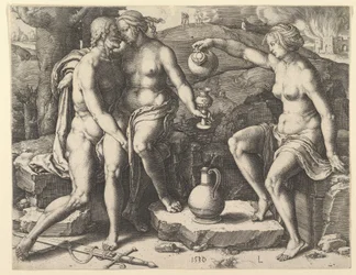 Lot und seine Töchter, 1530