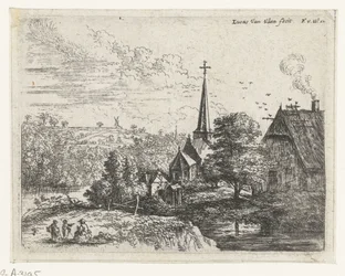 Dorf an einem Fluss