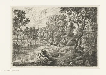 Landschaft mit einem Bach (Sechs Landschaften)