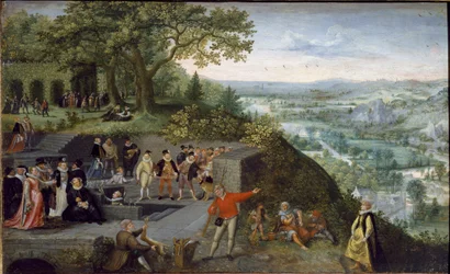 Kaiser Rudolf II. bei einer Trinkkur, ca. 1593