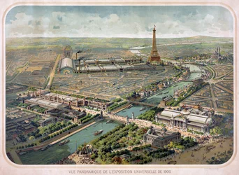 Panoramablick auf die Weltausstellung 1900
