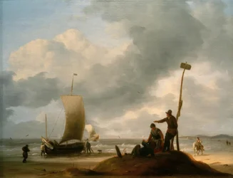 Strand mit Fischerbooten
