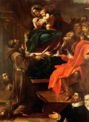 Heilige Familie mit St. Franziskus und Stiftern