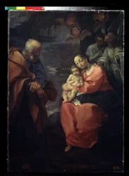 Die Heilige Familie unter einer Palme (Ruhe auf der Flucht nach Ägypten)