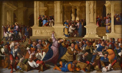 Christus vertreibt die Geldwechsler aus dem Tempel