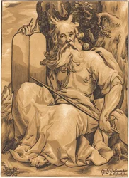 Moses mit den Gesetzestafeln