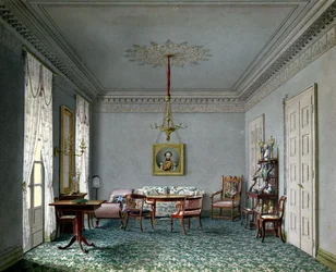 Saloninterieur im Palast in Stuttgart, Württemberg