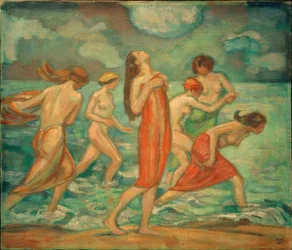 Badende Mädchen