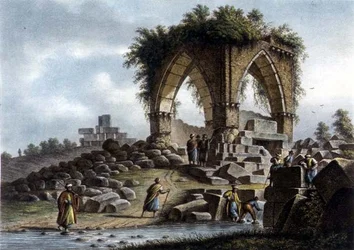 Schlangenbrunnen, Syrien, veröffentlicht von William Watts