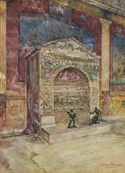Pompeji: Haus des kleinen Brunnens, Mosaikbrunnen