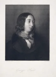 Porträt von George Sand, veröffentlicht 1837