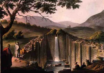 Brunnen von Siloah, in der Nähe von Jerusalem, aus 