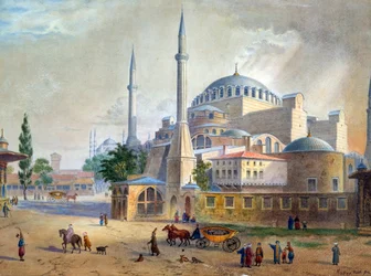 Die Hagia Sophia in Konstantinopel